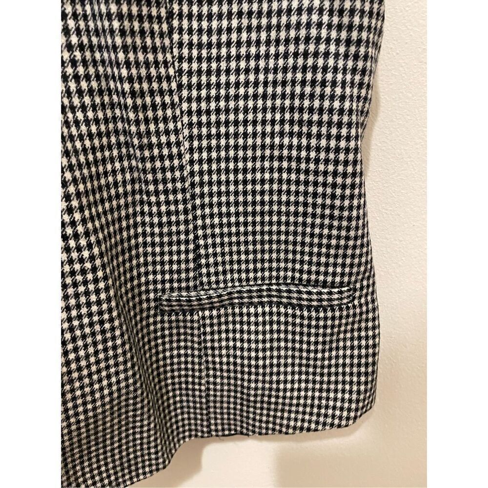 Vintage charter club classic gingham black white sleeveless vest - Picture 10 of 10